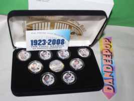 New York Yankees Commemorative 24Kt Gold 9 Statehood Coin Set Final Season - £35.49 GBP