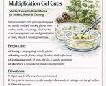 Woody Plant Multiplication Gel Cups  Sterile Tissue Culture Media for No... - $35.96