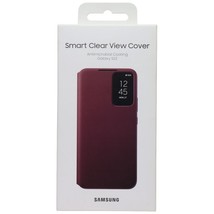 Samsung Official Smart Clear View Cover for Samsung Galaxy S22 - Burgundy - $41.99