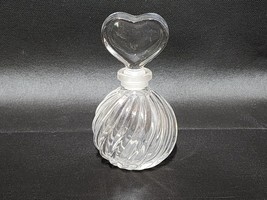 Vintage (Believed) ROYAL DOULTON Crystal Perfume Bottle And Heart Stoppe... - $18.78