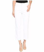 New NYDJ  2P Not Your Daughter&#39;s Jeans twill white cropped pants lift tu... - $59.99