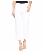 New NYDJ  2P Not Your Daughter&#39;s Jeans twill white cropped pants lift tu... - £47.96 GBP