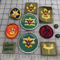 Vintage Boy Scout Patches Rank Patrol Leader Pins 1970s - $27.55
