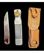 Lucky Boy Survival Knife with Sheath Stainless Blade Japan Vintage 1959-... - $208.01