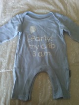 PARTY MY CRIB 3AM cute baby girls boys babygro sleep suit age 0-3 months - £3.78 GBP