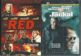 BRUCE WILLIS 2 DVD LOT - RED and THE JACKAL - BRAND NEW! - $6.92
