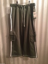 Tangerine Sage Green Capri Womens Athletic Pants Small S Cotton Polyeste... - £11.93 GBP
