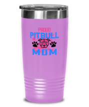 Dog Mom Tumbler Proud Pitbull Mom LtPurple-T-20oz  - £23.05 GBP