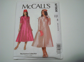 McCall's Archive Collection Misses Dresses M7806 Size U.S. A5 (6-8-10-12-14) - £7.81 GBP