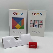 Osmo Educational Base for iPad iPhone &amp; 2 Genius Kits Words Tangram - £19.10 GBP