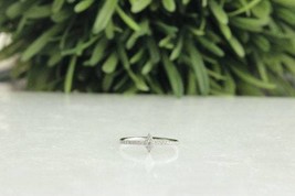 Diamond Rings for Women, Diamond Shape Ring, 10k Solid Gold, Natural Diamonds - £237.28 GBP