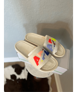 APL Women&#39;s Big Logo TechLoom Slide Sandals, Vegan, Neon White Sz 9NWT - $176.43 CAD