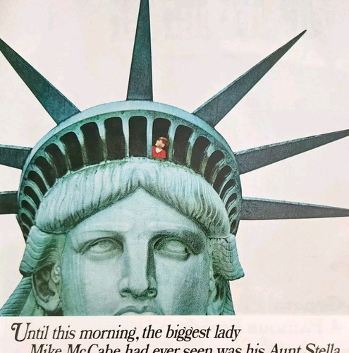 1966 United Airlines Statue Of Liberty Advertisement Transportation Plan... - £22.46 GBP