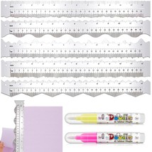 5 Pcs Deckle Edge Ruler Paper Tearing Ruler Craft Ruler For Cutting Pape... - £13.87 GBP