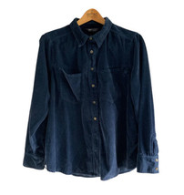 M&amp;S M&amp;S Collection Pure Cotton Corduroy Shirt Rrp £29.50 Blue Size 16 Us - £11.03 GBP