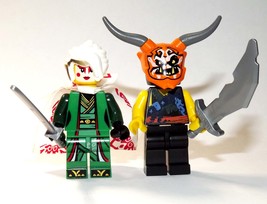 YY Minifigure Building Custom Princess Harumi and oni mask of deception Ninjago  - £9.71 GBP