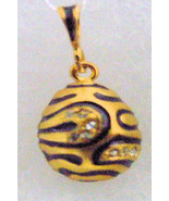 Silver Russian Handmade Faberge Egg Pendant #PD-011-103 - $74.40 CAD