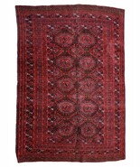 Handmade Vintage Uzbek Bukhara Rug 4.5&#39; x 5.10&#39; (137cm x 181cm), 1960s -... - $1,346.92 CAD