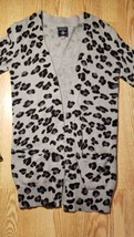 PINK Women&#39;s Cardigan Sweater Size: S/P Animal Print Victoria Secret Button Up - £17.07 GBP