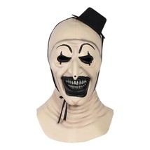 Black Hat Joker Mask Terrifier Art The Clown Cosplay Mask Halloween US stock - £17.92 GBP