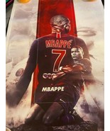 Kylian Mbappe&#39; Footballer Soccer Paris France FIFA Canvas Poster Print 1... - €10,51 EUR