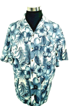 High Sierra Island Casual Shirt Men&#39;s Size Large Linen Blend Hawaiian Tropical - £15.89 GBP