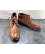 Rockport Chukka Boot Men 12M Classic Break Shoes Brown Leather Casual De... - $641.26 MXN