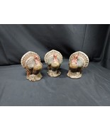 Lot Of 3 Ragon House Fall Thanksgiving Turkey Centerpiece Figurine BOLIV... - $166.75 CAD
