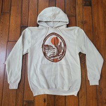 HEY DUDE Cactus Hoodie Hooded Sweatshirt Logo Shoes Brown Adult Size Medium NEW - £22.60 GBP