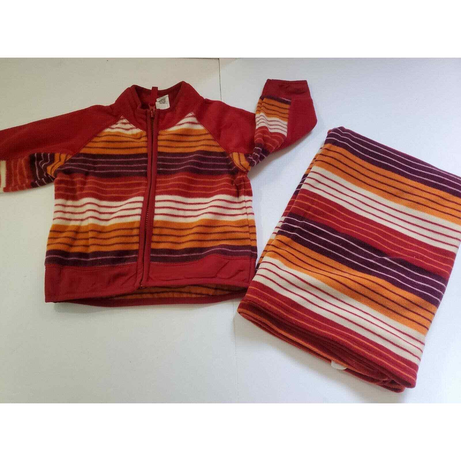 Primary image for Baby Gap Fleece Set Jacket And Blanket Baby xl 18-24 month toddler vtg Vintage