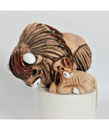 Artesania Rinconada? Buffalo with Baby, unsigned made in Uruguay. - $275.97 MXN