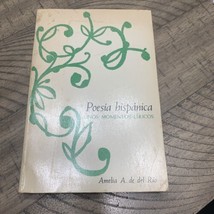 Poesia Hispanica (Spanish)  Unos Momentos Liricos Spanish Poetry - $24.99