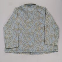 Vintage Coldwater Creek RN#98516 Women's XL Blue/Gold Cotton Button Up Shirt image 2