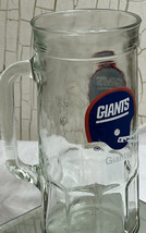 Vintage New York NY Giants 20 oz Glass Beer Mug Fisher Peanuts Jar NFL Football - £9.03 GBP