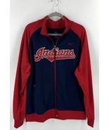 Nike Mens Cleveland Indians Jacket Size XL Full Zip Baseball MLB - €51,17 EUR