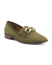 VINCE CAMUTO Made In Brazil Aliyana Leather Loafers - Forest Green - 7.5 - $59.00