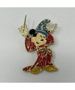 Fantasia Sorcerer Mickey Mouse Rhinestone Crystal Jeweled Disney Pin Bro... - £27.53 GBP