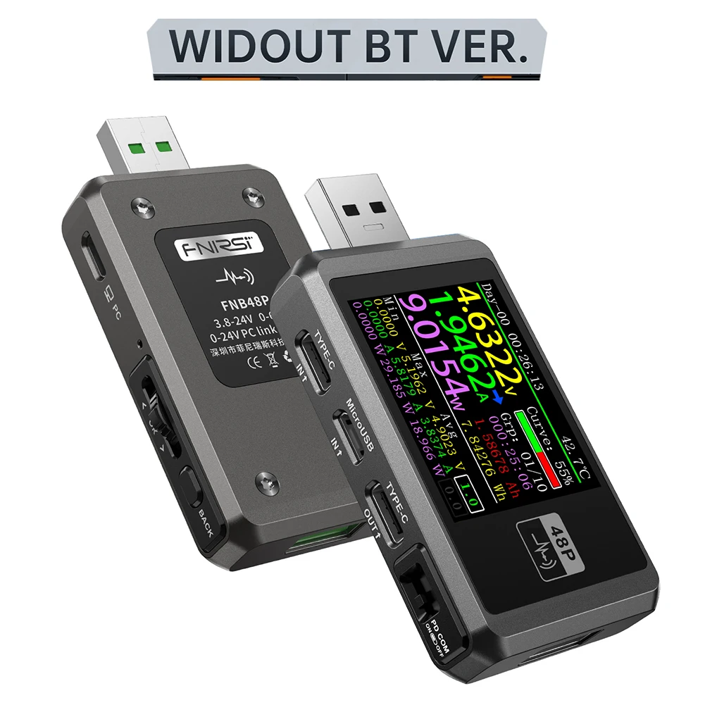 USB Battery Tester Voltmeter Ammeter Current Voltage Type-C Fast Charge Detectio - £117.29 GBP
