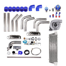 T3 T4 T04E Universal Turbo Stage III&amp;Wastegate&amp;Turbo Intercooler&amp;piping 10PC Kit - £405.64 GBP