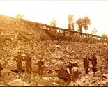 RPPC Chippewa Fiume Dam Costruzione Girocollo Cornell Wi 1912 Cartolina ... - $45.04