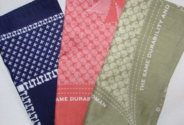 NEW Carhartt Women Men Bandana 21.5&quot; X 21.5&quot; Blue Green Pink Work Handkerchief - £7.91 GBP