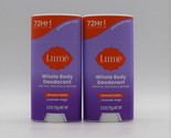 2 Pack Lume Smooth Solid Stick Deodorant LAVENDER SAGE Body Pits Feet Pr... - £22.65 GBP