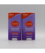 2 Pack Lume Smooth Solid Stick Deodorant LAVENDER SAGE Body Pits Feet Privates - £22.48 GBP