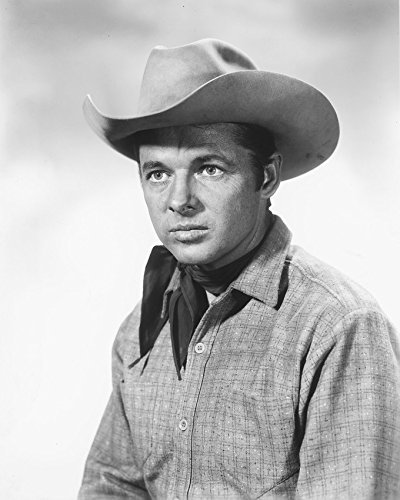 Primary image for Audie Murphy Western Portrait B&W Print 16X20 Canvas Giclee
