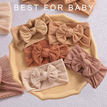 32 Colors Cable Bow Baby Headband for Child Bowknot Headwear Cables - £3.58 GBP