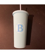 20oz Insulated cup -  Modern Expressions  Lt Blue Tumbler B Monogram Bra... - $9.49