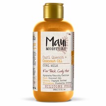 Maui Moisture Curl Quench + Coconut Oil Anti-Frizz Curl-Defining Hair Milk to Hy - £36.80 GBP