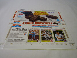 Drake&#39;s Fudge Brownies Baseball Trading Cards Box (Schmidt, Boggs, Gibson) - $20.53 CAD