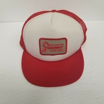 Vintage Wisconsin&#39;s Road Team Foam Mesh Trucker Snapback Hat, Large Patch - £13.19 GBP