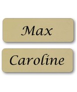 2 BROKE GIRLS MAX & CAROLINE NAME BADGES HALLOWEEN COSTUME COSPLAY MAGNET BACKS - $32.99